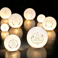 Lumières RGB personnalisées avec logo pour Noël, Nouvel An, lampes décoratives de Noël, boule lumineuse LED, décoration lumineuse de Noël