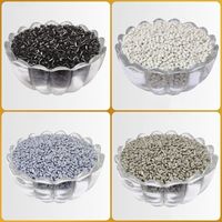 Granulés de polypropylène recyclé de qualité injection PP, noir/blanc/transparent, pellets de PP recyclé