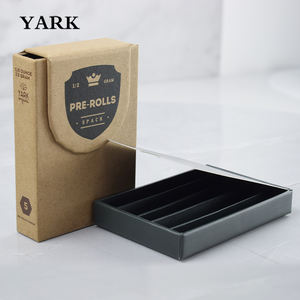 Biodegradable Kraft <b>Paper</b> Rigid Boxes with Child Resistant Flip Cap Custom Embossing & Gold Foil <b>Packaging</b> - Product Image 6