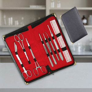 6flowers Nail Kit Stainless Steel Manicure Tools Set Portable Bag Classic Style <b>Adult</b> Use - Product Image 2