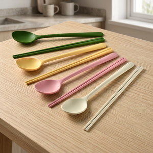 Cuillère d'alimentation pour bébé en silicone de qualité professionnelle, résistante à la chaleur, antidérapante, écologique, lavable au lave-vaisselle, sans danger pour les aliments, lot de 2 - Product Image 3