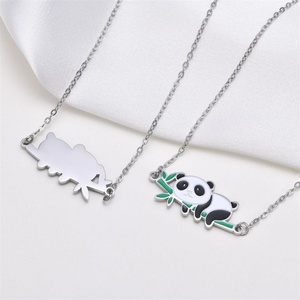 Collares con Colgante de Animales Esmaltados en Acero Inoxidable, Joyería Nueva para Mujer - Product Image 2