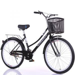 Bicicleta de alta calidad con marco de aluminio/acero para mujer, bici de ciudad, nueva velocidad - Product Image 6