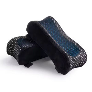 Coussinets d'accoudoir ergonomiques en mousse à mémoire de forme, 2 pièces, coussinets d'accoudoir incurvés pour chaise de jeu, pour soutien du coude et de l'avant-bras, amovibles et lavables - Product Image 1