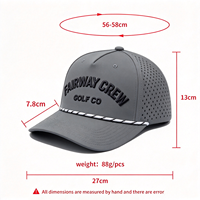 Casquettes de baseball personnalisées de haute qualité, 6 panneaux, broderie 3D, logo personnalisé pour hommes, imperméables, vente en gros, casquette de baseball d'extérieur