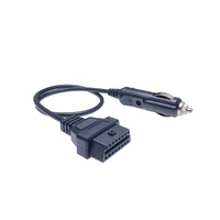 Câble d'alimentation d'urgence pour véhicule, 12V DC, 10 pièces, cordon de mémoire pour automobile, pour ECU, allume-cigare vers câble OBD