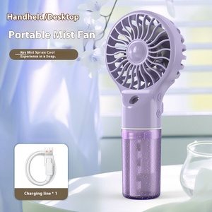 Siêu dài tuổi thọ pin mini cầm tay gió USB sạc với 4 phun chế độ, mạnh mẽ lực lượng fan hâm mộ, máy tính để bàn và cầm tay fan hâm mộ - Product Image 6