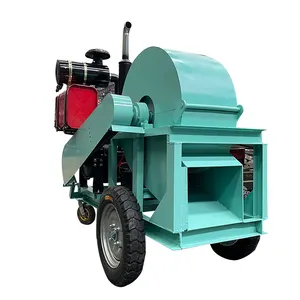 Customization Mobile Diesel-Powered Crusher for Outdoor Use Suitable for Crushing Straw Wood and Other Forestry Waste