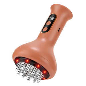 Brosse de massage chauffante électrique à micro-courant <span class=keywords><strong>anti</strong></span>-<span class=keywords><strong>cellulite</strong></span>, outils de minceur corporelle, raclage Gua Sha, appareil de massage par ventouses - Product Image 1