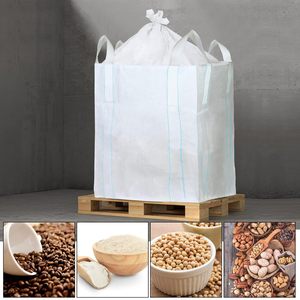FIBC Bulk Bag Jumbo Bag with Cross <b>Corner</b> Loops for Industrial and Commercial Use OEM - Product Image 5