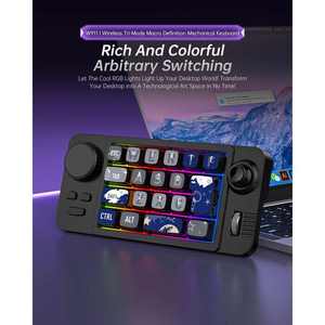 W911 Tri-mode RGB Backlit Macro Mechanical Full Hot Swappable <strong>Keyboard</strong> <strong>with</strong> <strong>Joystick</strong> 19Keys Programming <strong>Keyboard</strong> for Computer - Product Image 2
