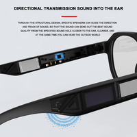 Duszake — lunettes intelligentes à conduction osseuse, sans fil, pour sport, appel téléphonique, musique, audio, casque
