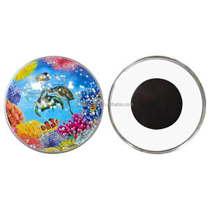 Aimant de réfrigérateur Aqua Dome, aimant liquide personnalisé avec poisson couronne, promotion, aimant de réfrigérateur flottant avec eau liquide, <span class=keywords><strong>huile</strong></span> en mouvement - Product Image 5