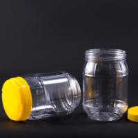 700-1,6 ml Petits pots en plastique pour beurre de cacahuète Pots en plastique de qualité alimentaire avec couvercles à vis ODM/OEM
