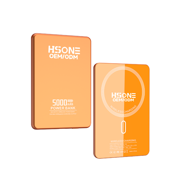 L158A Ultra-Slim 6.3mm 5000mAh Magnetic Power Bank with 15W Wireless 20W PD Fast Charging High-Gloss Finish Free Laser