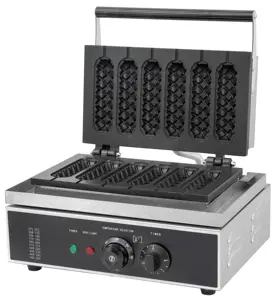 Professional Commercial Snack Hot Dog Waffle Maker Stick Waffle Iron Hot Dog Waffle Making Machines