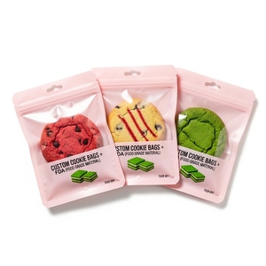 Custom Printed Laminated Cookie Pouches Food-Grade Plastic Moisture-Proof Resealable FDA Certified for Gourmet Biscuit Packaging - Product Image 1
