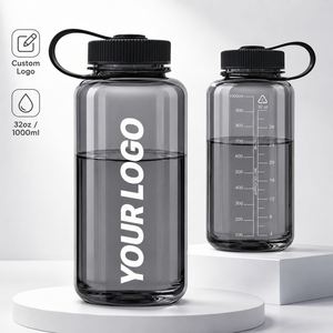 ขวดน้ำแบบใช้ซ้ำได้ 1000 มล. 32 ออนซ์ เป็นมิตรกับสิ่งแวดล้อม ปลอดสาร BPA ป้องกันการรั่วซึม เหมาะสำหรับกีฬา งานอีเว้นท์ ฟิตเนส และเป็นขวดน้ำสำหรับแจกในงานโปรโมชั่น - Product Image 1