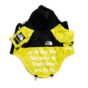 Impermeable a prueba de viento para perros grandes, marca Lux, chaquetas impermeables de diseñador de cara de perro, abrigos, ropa para mascotas, abrigo para perros amarillo - Product Image 4