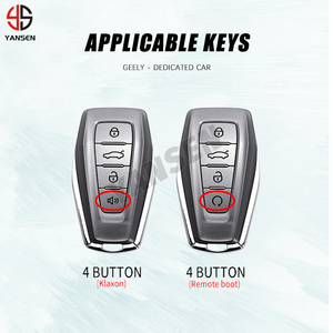 Clé de voiture à distance en fibre de carbone ABS pour Geely Atlas Boyue NL3 Coolray 2024 X6 X7 EX7 Emgrand Kulrey GT GC9 - Product Image 6