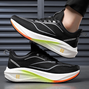 Zapatillas Deportivas para Hombre, Parte Superior de Malla, Entresuela de EVA, Suela de Goma, Transpirables, Ligeras, Acolchadas, para Verano - Product Image 3