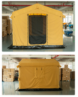 Tente Gonflable en Polyester et Coton pour le Moyen-Orient, Tente Gonflable pour la Maison 300x300x250cm pour le Camping en Plein Air