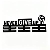 Support mural personnalisé pour médailles avec rangement pour trophées et rubans, pour récompenses sportives gravées