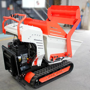 Mini-dumper autochargeur chenillé de fabrication chinoise, chargeur frontal, 800 kg, à essence, petit transporteur sur chenilles - Product Image 2