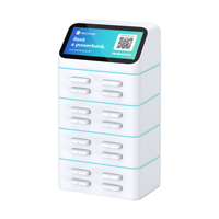 Banco de energía compartido de 16 ranuras, 5000mAh, Banco de energía compartido, estación compartida de alquiler, cargador portátil para tiendas, hoteles, hospitales
