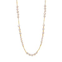 Collier long pour femme, style français, chaîne légère, bijoux en gros, accessoire de mode pour usage quotidien, vente en gros