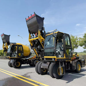Camion malaxeur à béton professionnel à roues, résistant à l'usure et à faible bruit, outil de construction, machine de chantier - Product Image 1