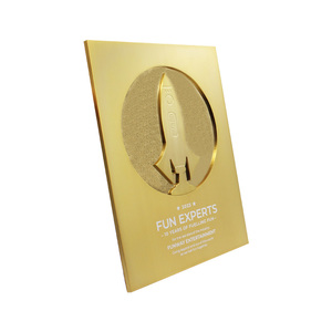 Trophée Usine Creative Design Métal Artisanat Plaque En Métal Personnalisé Trophée Médaille <span class=keywords><strong>YouTube</strong></span> Plaque - Product Image 6