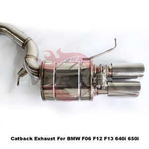 Kit d'échappement sport Vortex en acier inoxydable Valvetronic pour BMW F06 F12 F13 640i 650i - Product Image 5
