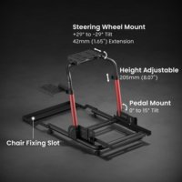 Soporte Plegable para Volante de Carreras LRS17-BS02, Simulador de Volante para PC, Compatible con Logitech G29, G920, Fanatec