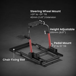 Soporte Plegable para Volante de Carreras LRS17-BS02, Simulador de Volante para PC, Compatible con Logitech G29, G920, <span class=keywords><strong>Fanatec</strong></span> - Product Image 2
