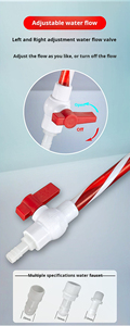 Bomba de Aire para Oxigenación de Peceras Moderna y Ecológica, Tubería de Agua y Accesorios de Bomba de Agua de PVC Plástico, Redonda y Rayada - Product Image 6