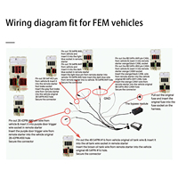 Démarreur à distance Plug Play ECS002PP-BM-FM2 pour BMW 13-18 F22 F23 F87 2 M2 F32 F33 F36 F82 F83 4 4GT M4 avec bouton poussoir de démarrage