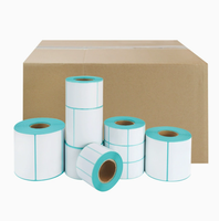 Étiquettes adhésives personnalisées en papier thermique direct imperméable 4x2-8 pouces pour l'expédition et l'utilisation en entrepôt