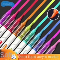 Art pour enfants peinture créative couleur aquarelle stylo costume Air effaçable liquide acrylique marqueur tête en plastique souple