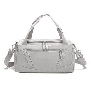 Bolso deportivo Vintage con costuras geométricas de color sólido, bolso de hombro de entrenamiento con asa ancha y gruesa, almacenamiento multicapa, para hombres y mujeres - Product Image 2