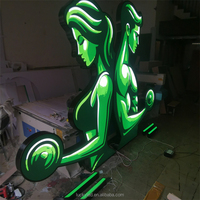 Personnellement personnalisé 3D Logo boîte à lumière lettre signe LED publicité éclairé métal canal lettre signe pour salle de sport