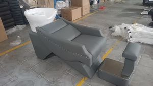 European Style Modern Salon Shampoo Station Ceramic Electric Massage <b>Adjustable</b> <b>Footrest</b> Hospital Gym Use Commercial Furniture - Product Image 3