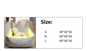 Manufacturer Wholesale pink Grey Yellow Princess Dog Bed with Crown <b>Shape</b> - Product Image 3