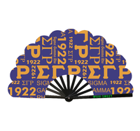 Éventail pliant Iota Phi Lambda en dentelle, portable, pour décoration de fête, symbole de sororité imprimé, cadeau souvenir, offre spéciale