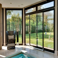 Ventanas Corredizas de Aluminio con Doble Acristalamiento y Puerta de Patio - Balcón Exterior Insonorizado y Resistente al Viento, con Certificación Energy Star, para Uso en Hoteles