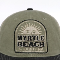 Fabrikpreis Maßgefertigte Bestickte Logo 6-Panel Freizeit-Sportmützen Unisex Atmungsaktive Gewaschene Baumwolle Retro Unstrukturierte Dad Hats