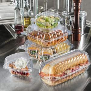 Envases de Plástico para Postres de Grado Alimenticio, Caja de Embalaje Tipo Concha para Pasteles y Hamburguesas de Supermercado - Product Image 4