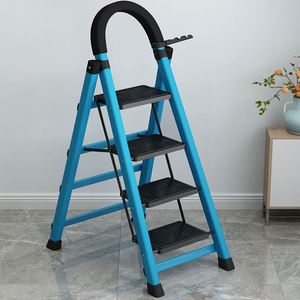 Échelle Escamotable Accordéon Robuste pour Grenier ou Combles avec Pieds Réglables - Product Image 3