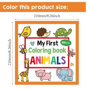 30 Libros para Colorear con Dibujos a Mano para Niños con Animales de Dibujos Animados Sencillos - Product Image 5