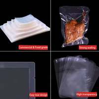 En stock, sachet/sac rétractable transparent, emballage sous vide haute température, film sans BPA